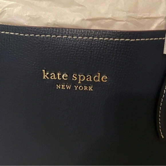 BNWT Kate Spade Large Tote Navy Blue